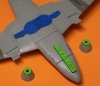 Omask 77246 Me-262 wheel bay plugs (for Academy) 1/72